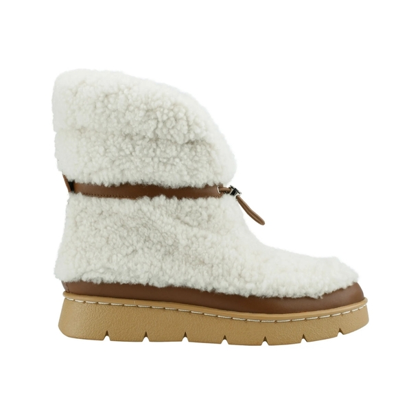 Marc Fisher Kamryn Genuine Exposed Shearling Shearling Boot MARC FISHER LTD - Picture 3 of 6